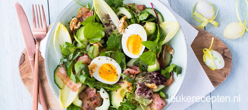Salade met witlof en ei