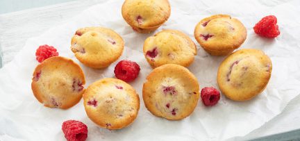 Mini frambozen muffins