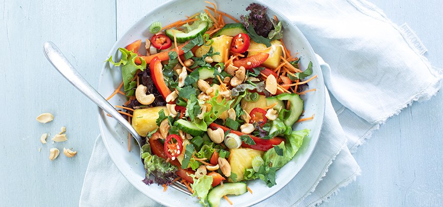 Thaise salade met ananas