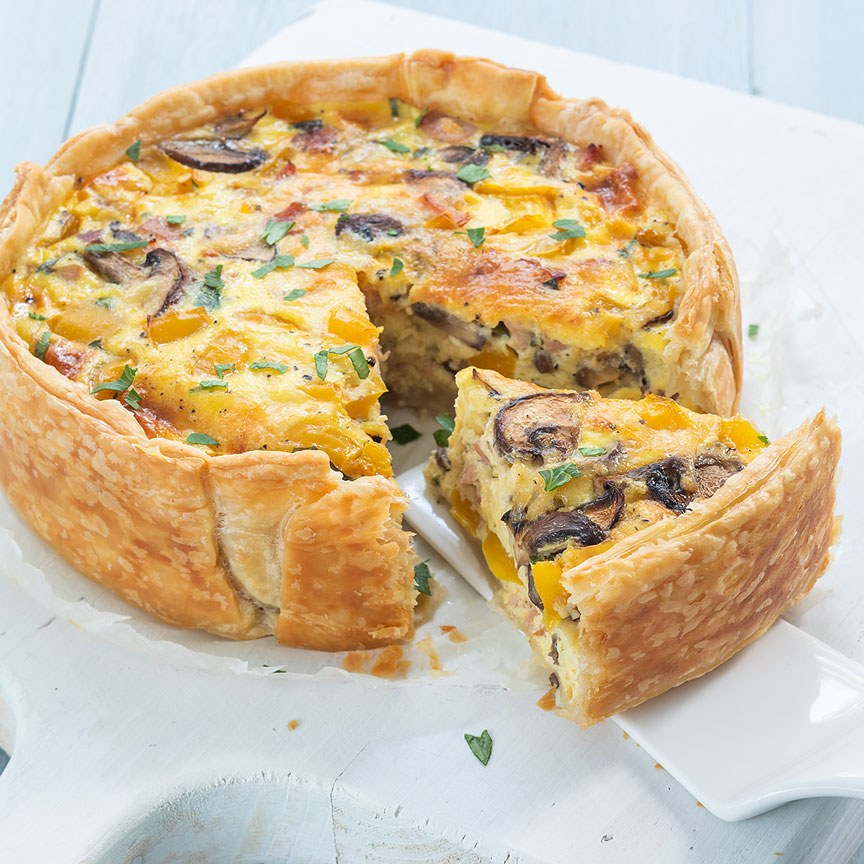quiche-with-mushrooms