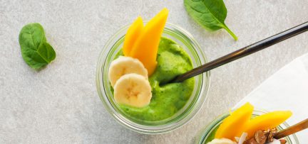 Groene smoothie spinazie avocado