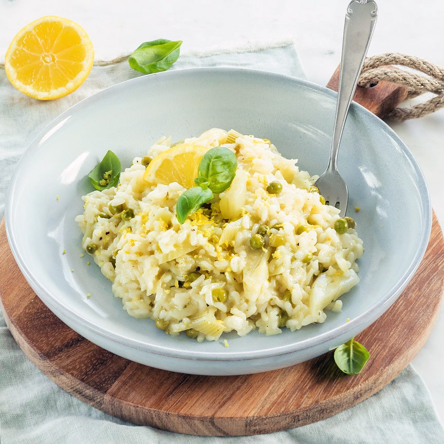 Lemon risotto with fennel