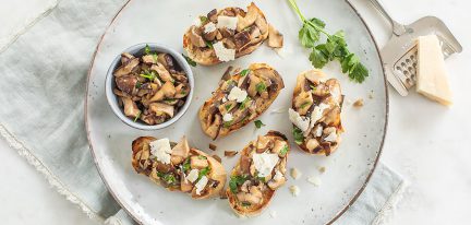 Bruschetta’s met paddenstoelen