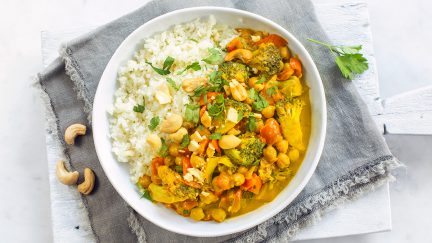 Gele curry met broccoli