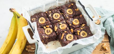 (H)eerlijke en verantwoorde brownies met banaan