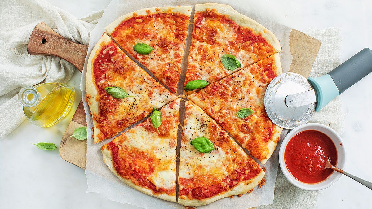 Verse pizza margherita
