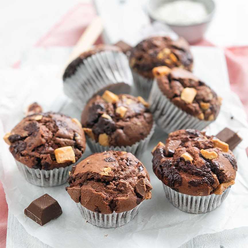 chocolade muffins maken